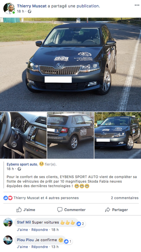 vehicule de courtoisie