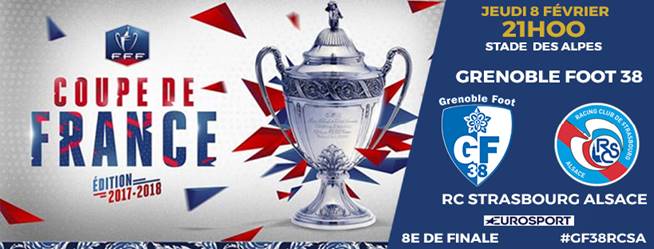 Coupe de France - GF38 - RC Strasbourg