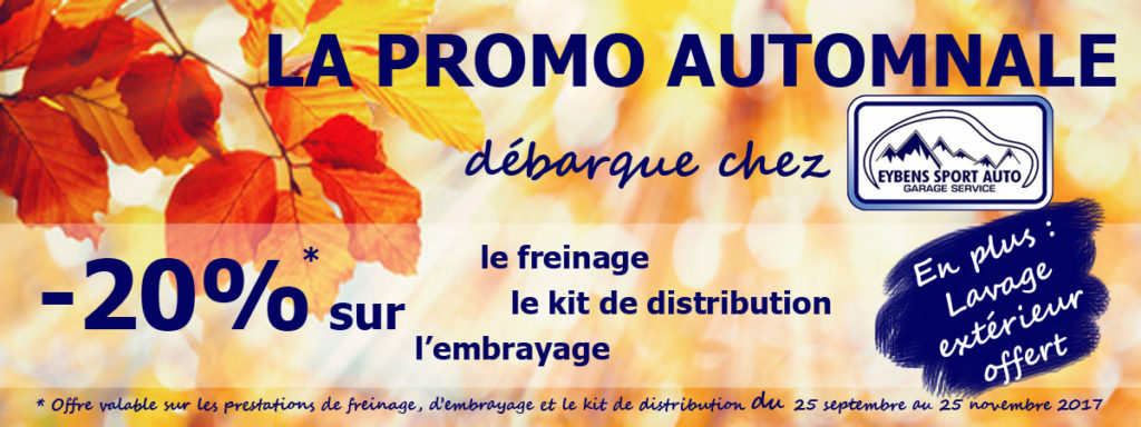 Promo automnale